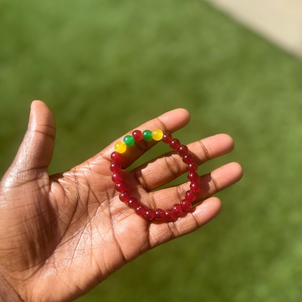 Rasta Beaded Bracelet